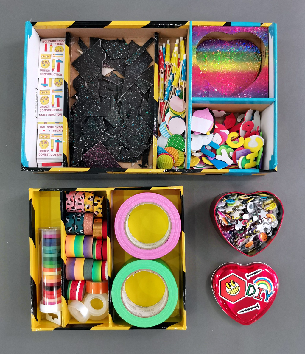 Box for decoration materials