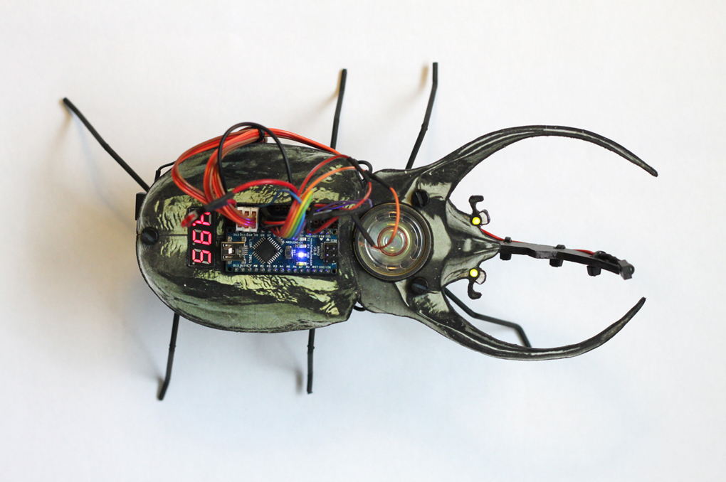 Finished robotic beetle