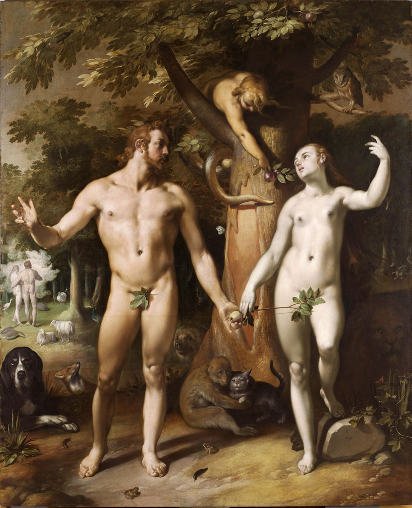 Fall of Man painting from Rijksmuseum