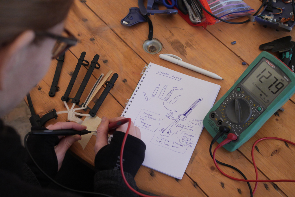 Measuring cyber gloves