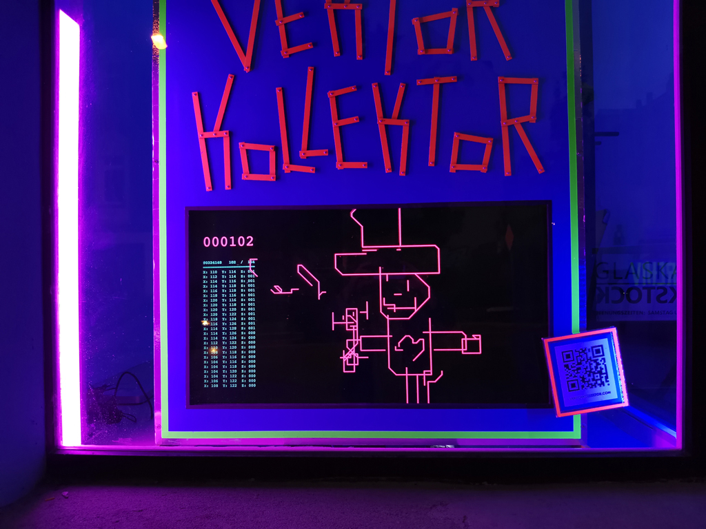 Vector archive on gallery window