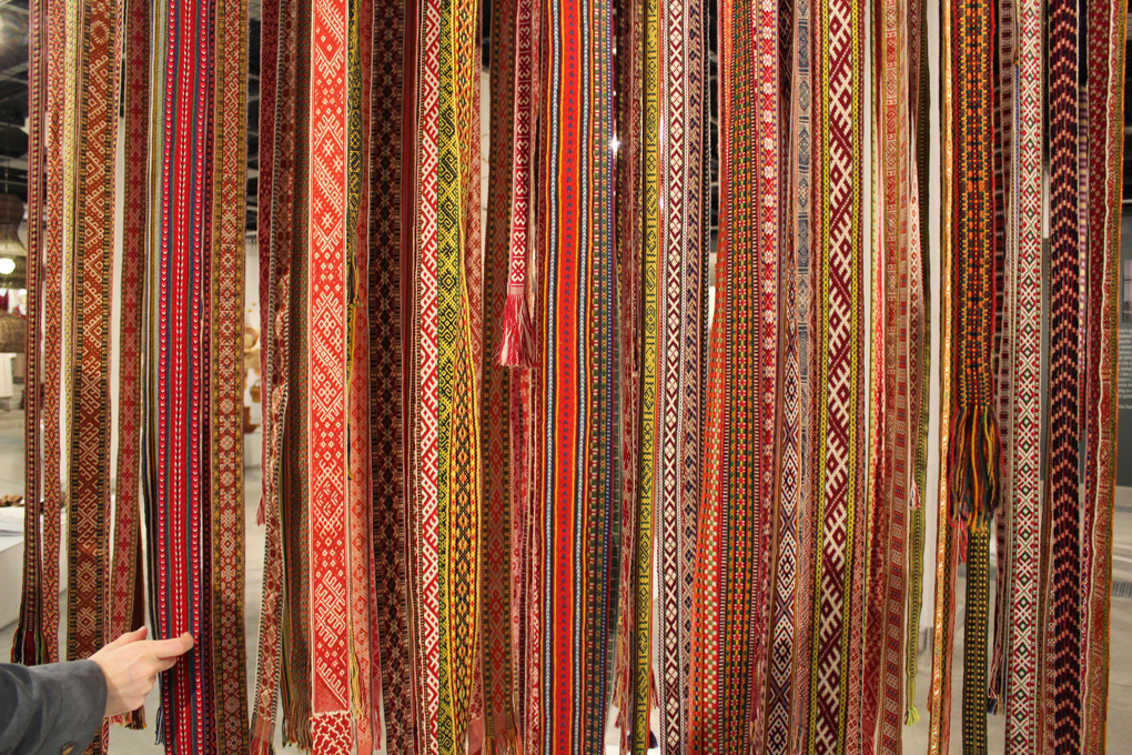 Belts in an exhibition