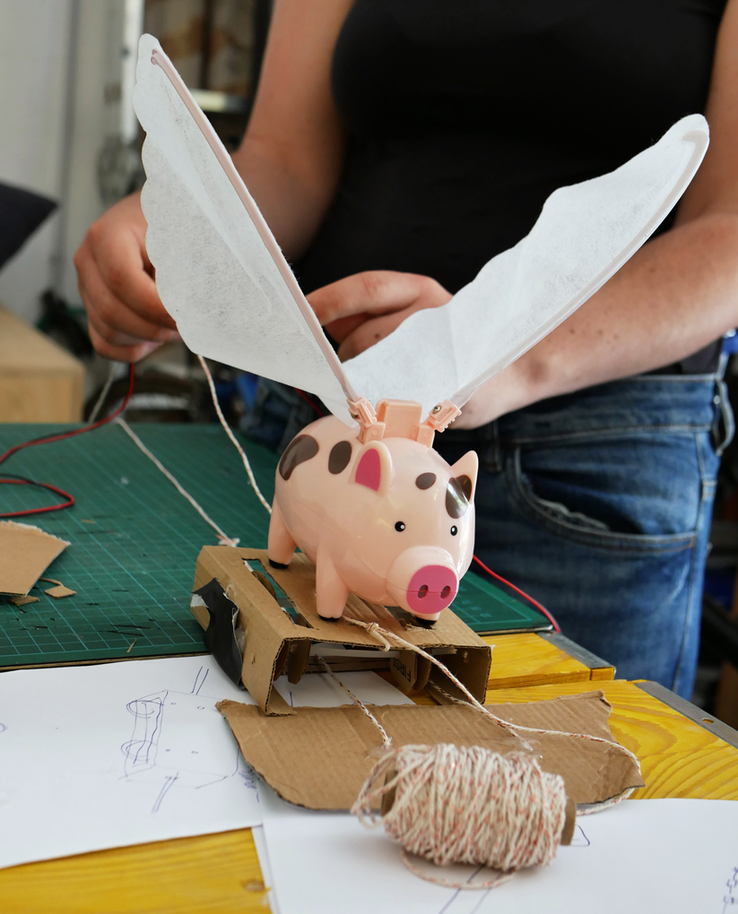 Hacking a toy pig